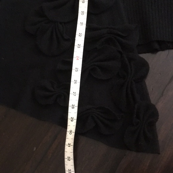 Anthro Sleeping on Snow Unique Black Cardigan Cape - Picture 8 of 8